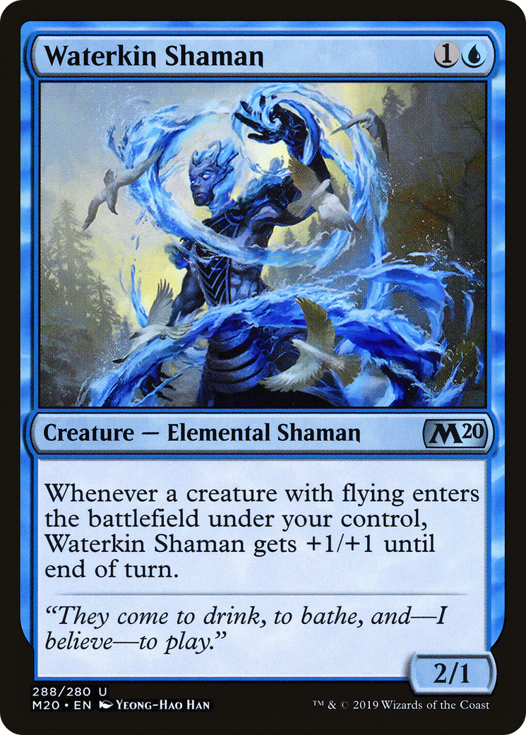 Waterkin Shaman (M20-288) - Core Set 2020 - Premium MTG Single from Wizards of the Coast - Just $0.08! Shop now at Game Crave Tournament Store