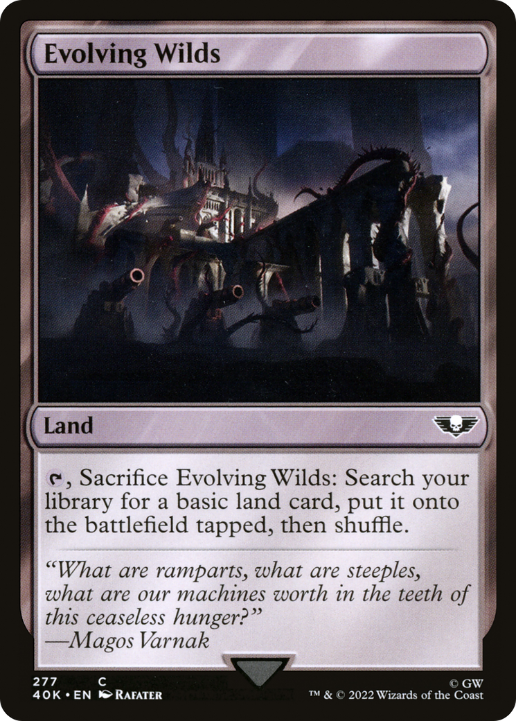 Evolving Wilds (40K-277) - Warhammer 40,000 Commander - Premium MTG Single from Wizards of the Coast - Just $0.08! Shop now at Game Crave Tournament Store
