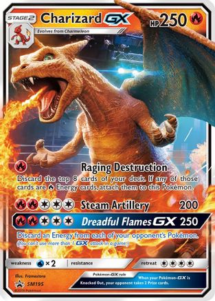 Charizard-GX SM195/248 - SM Black Star Promos Holofoil - Premium Pokemon Single from Nintendo - Just $9.38! Shop now at Game Crave Tournament Store