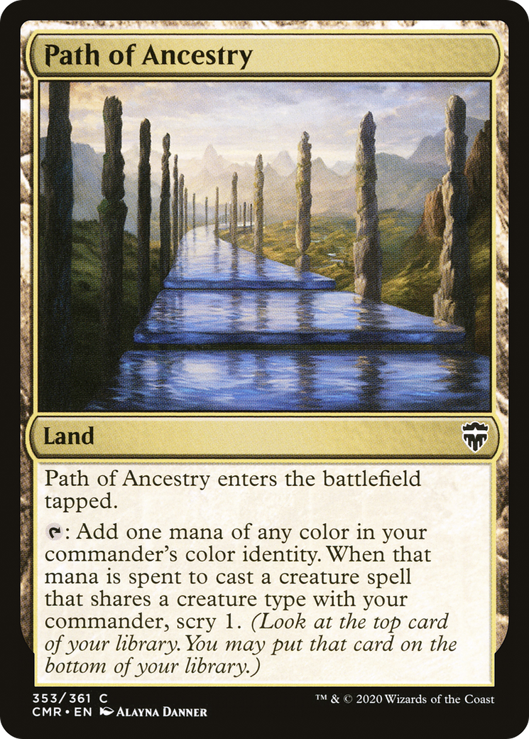 Path of Ancestry (CMR-353) - Commander Legends Foil - Premium MTG Single from Wizards of the Coast - Just $0.08! Shop now at Game Crave Tournament Store