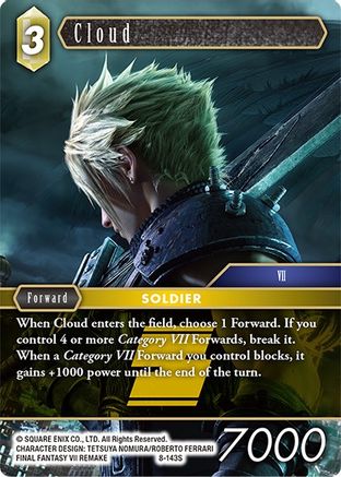 Cloud (OPUS VIII) Foil - Premium Final Fantasy Single from Opus VIII - Just $3.03! Shop now at Game Crave Tournament Store