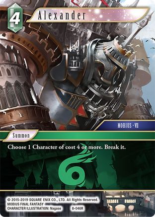 Alexander (Mobius VII) (OPUS VIII) - Premium Final Fantasy Single from Opus VIII - Just $0.25! Shop now at Game Crave Tournament Store