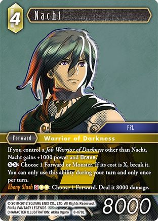 Nacht (OPUS VIII) Foil - Premium Final Fantasy Single from Opus VIII - Just $0.94! Shop now at Game Crave Tournament Store