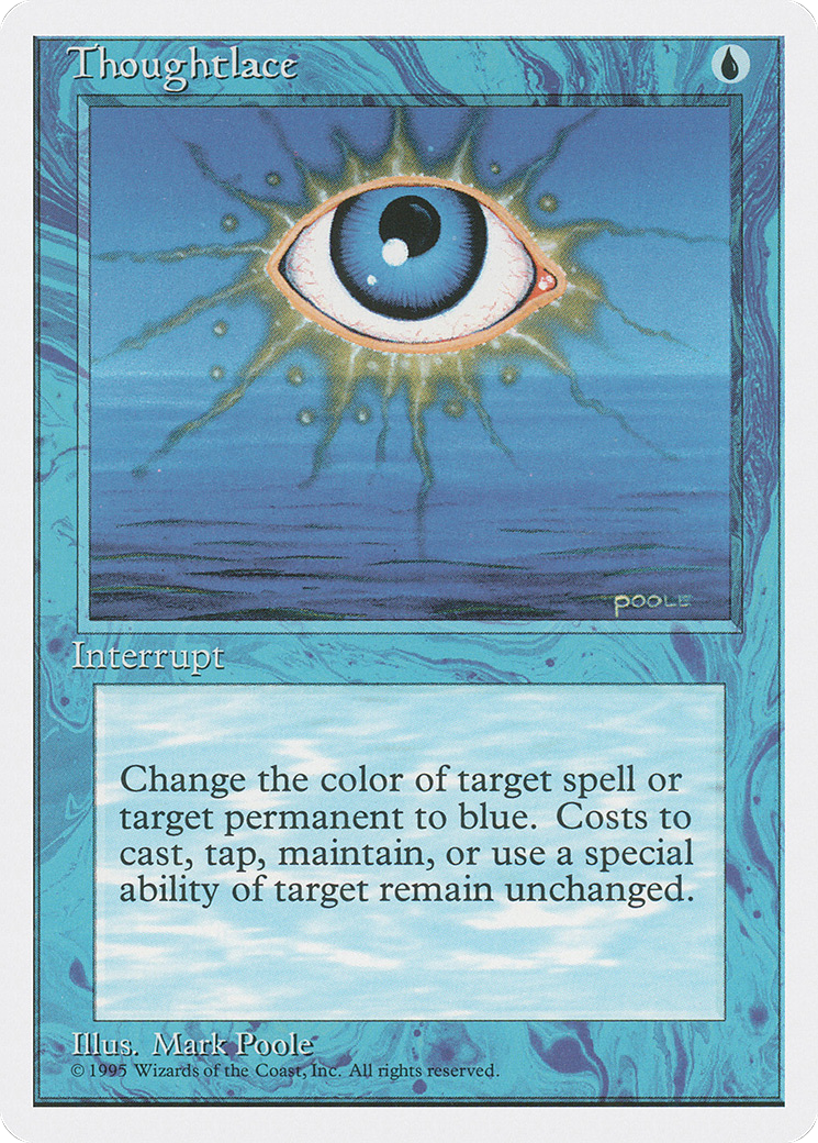 Thoughtlace (4ED-107) - Fourth Edition - Premium MTG Single from Wizards of the Coast - Just $0.08! Shop now at Game Crave Tournament Store