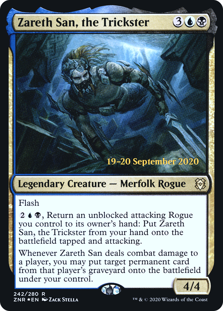 Zareth San, the Trickster (PZNR-242S) - Zendikar Rising Promos Foil - Premium MTG Single from Wizards of the Coast - Just $0.19! Shop now at Game Crave Tournament Store
