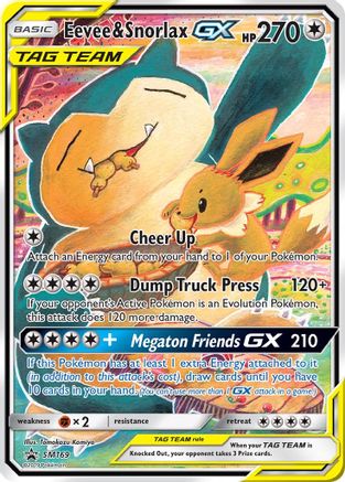 Eevee & Snorlax-GX SM169/248 - SM Black Star Promos Holofoil - Premium Pokemon Single from Nintendo - Just $27.06! Shop now at Game Crave Tournament Store