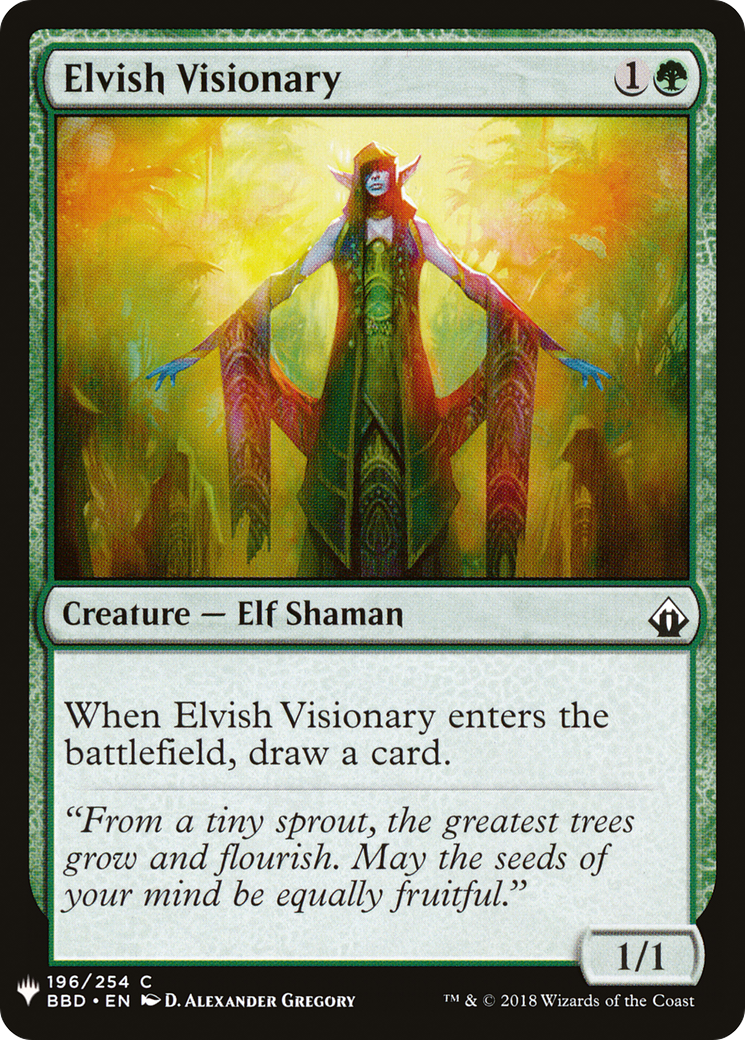 Elvish Visionary (MB1-1195) - Mystery Booster - Premium MTG Single from Wizards of the Coast - Just $0.08! Shop now at Game Crave Tournament Store