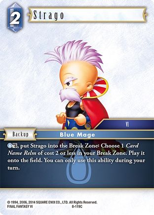 Strago (OPUS VIII) Foil - Premium Final Fantasy Single from Opus VIII - Just $0.33! Shop now at Game Crave Tournament Store