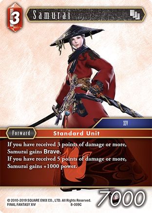 Samurai (OPUS VIII) Foil - Premium Final Fantasy Single from Opus VIII - Just $0.26! Shop now at Game Crave Tournament Store