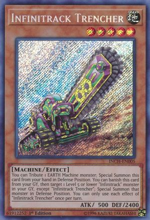 Infinitrack Trencher (INCH-EN005) - The Infinity Chasers 1st Edition - Premium Yugioh Single from Konami - Just $0.29! Shop now at Game Crave Tournament Store