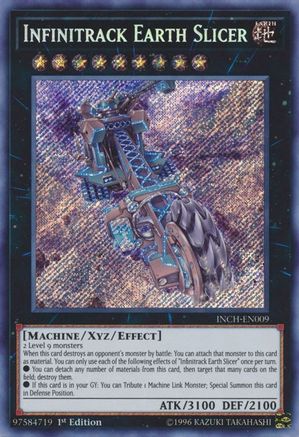 Infinitrack Earth Slicer (INCH-EN009) - The Infinity Chasers 1st Edition - Premium Yugioh Single from Konami - Just $0.61! Shop now at Game Crave Tournament Store