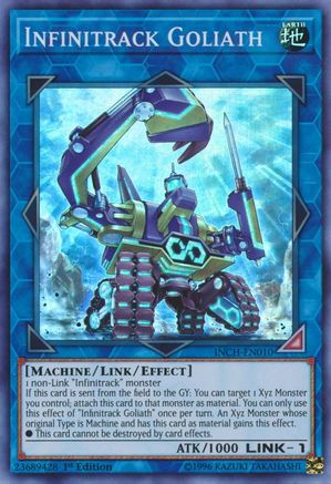 Infinitrack Goliath (INCH-EN010) - The Infinity Chasers 1st Edition - Premium Yugioh Single from Konami - Just $0.38! Shop now at Game Crave Tournament Store