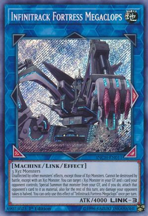 Infinitrack Fortress Megaclops (INCH-EN011) - The Infinity Chasers 1st Edition - Premium Yugioh Single from Konami - Just $0.66! Shop now at Game Crave Tournament Store