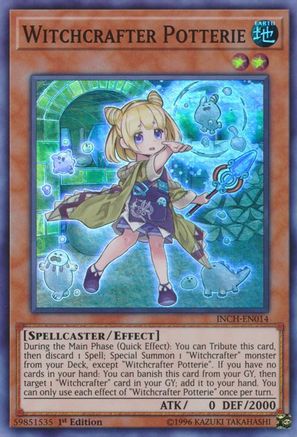 Witchcrafter Potterie (INCH-EN014) - The Infinity Chasers 1st Edition - Premium Yugioh Single from Konami - Just $0.26! Shop now at Game Crave Tournament Store