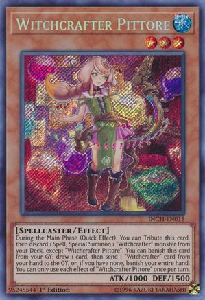 Witchcrafter Pittore (INCH-EN015) - The Infinity Chasers 1st Edition - Premium Yugioh Single from Konami - Just $1.40! Shop now at Game Crave Tournament Store