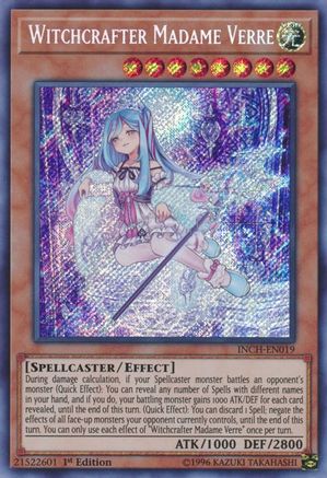 Witchcrafter Madame Verre (INCH-EN019) - The Infinity Chasers 1st Edition - Premium Yugioh Single from Konami - Just $6.36! Shop now at Game Crave Tournament Store