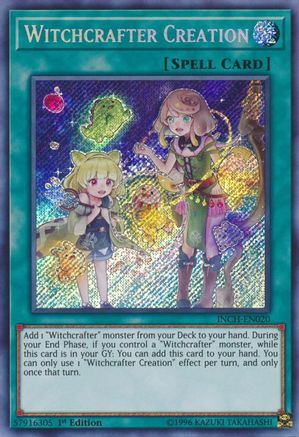 Witchcrafter Creation (INCH-EN020) - The Infinity Chasers 1st Edition - Premium Yugioh Single from Konami - Just $5.94! Shop now at Game Crave Tournament Store