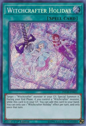 Witchcrafter Holiday (INCH-EN021) - The Infinity Chasers 1st Edition - Premium Yugioh Single from Konami - Just $1.36! Shop now at Game Crave Tournament Store