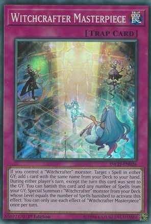 Witchcrafter Masterpiece (INCH-EN026) - The Infinity Chasers 1st Edition - Premium Yugioh Single from Konami - Just $0.25! Shop now at Game Crave Tournament Store