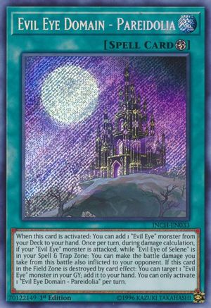 Evil Eye Domain - Pareidolia (INCH-EN033) - The Infinity Chasers 1st Edition - Premium Yugioh Single from Konami - Just $0.64! Shop now at Game Crave Tournament Store