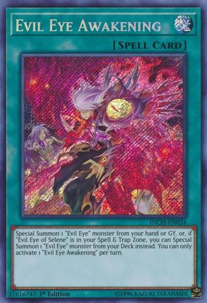 Evil Eye Awakening (INCH-EN034) - The Infinity Chasers 1st Edition - Premium Yugioh Single from Konami - Just $0.25! Shop now at Game Crave Tournament Store