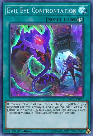 Evil Eye Confrontation (INCH-EN035) - The Infinity Chasers 1st Edition - Premium Yugioh Single from Konami - Just $0.25! Shop now at Game Crave Tournament Store