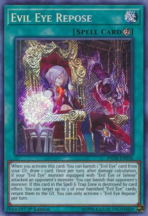 Evil Eye Repose (INCH-EN036) - The Infinity Chasers 1st Edition - Premium Yugioh Single from Konami - Just $0.25! Shop now at Game Crave Tournament Store