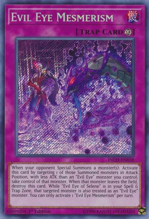 Evil Eye Mesmerism (INCH-EN038) - The Infinity Chasers 1st Edition - Premium Yugioh Single from Konami - Just $0.24! Shop now at Game Crave Tournament Store