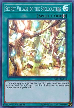 Secret Village of the Spellcasters (INCH-EN043) - The Infinity Chasers 1st Edition - Premium Yugioh Single from Konami - Just $1.26! Shop now at Game Crave Tournament Store