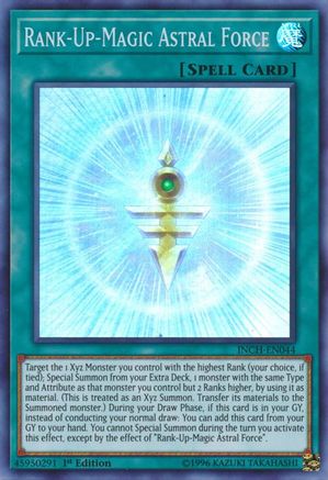 Rank-Up-Magic Astral Force (INCH-EN044) - The Infinity Chasers 1st Edition - Premium Yugioh Single from Konami - Just $0.25! Shop now at Game Crave Tournament Store