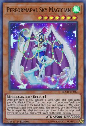 Performapal Sky Magician (INCH-EN047) - The Infinity Chasers 1st Edition - Premium Yugioh Single from Konami - Just $0.25! Shop now at Game Crave Tournament Store
