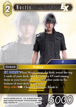 Noctis EX (OPUS VIII) Foil - Premium Final Fantasy Single from Opus VIII - Just $0.65! Shop now at Game Crave Tournament Store