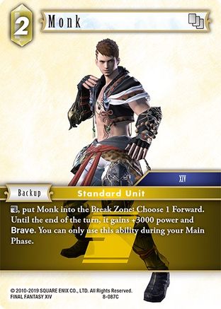 Monk (OPUS VIII) Foil - Premium Final Fantasy Single from Opus VIII - Just $1.14! Shop now at Game Crave Tournament Store