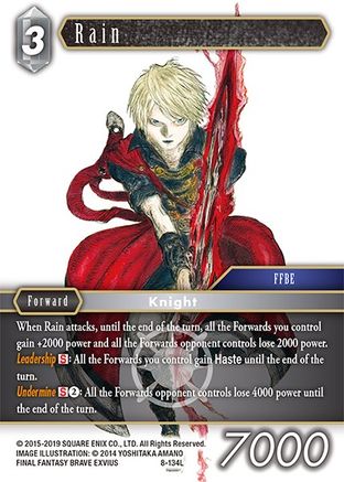 Rain (Legend) (OPUS VIII) Foil - Premium Final Fantasy Single from Opus VIII - Just $11.76! Shop now at Game Crave Tournament Store