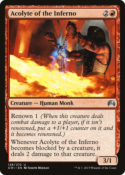 Acolyte of the Inferno (ORI-128) - Magic Origins Foil - Premium MTG Single from Wizards of the Coast - Just $0.26! Shop now at Game Crave Tournament Store