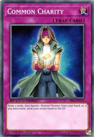 Common Charity (SBLS-EN016) - Speed Duel: Arena of Lost Souls 1st Edition - Premium Yugioh Single from Konami - Just $0.25! Shop now at Game Crave Tournament Store