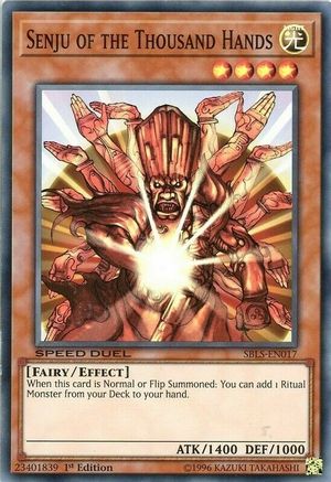 Senju of the Thousand Hands (SBLS-EN017) - Speed Duel: Arena of Lost Souls 1st Edition - Premium Yugioh Single from Konami - Just $1.53! Shop now at Game Crave Tournament Store