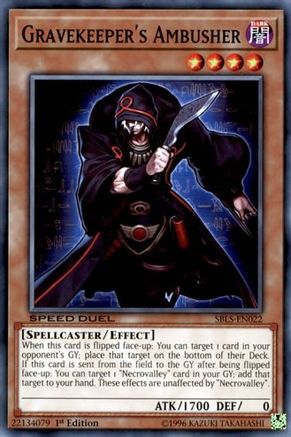 Gravekeeper's Ambusher (SBLS-EN022) - Speed Duel: Arena of Lost Souls 1st Edition - Premium Yugioh Single from Konami - Just $0.25! Shop now at Game Crave Tournament Store
