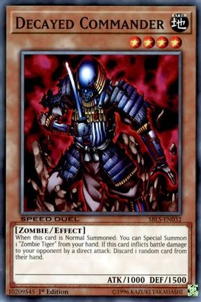 Decayed Commander (SBLS-EN032) - Speed Duel: Arena of Lost Souls 1st Edition - Premium Yugioh Single from Konami - Just $0.25! Shop now at Game Crave Tournament Store
