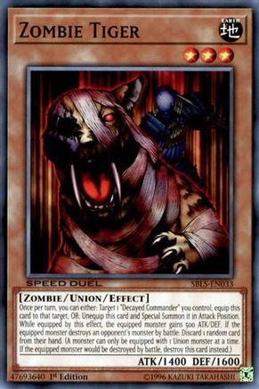 Zombie Tiger (SBLS-EN033) - Speed Duel: Arena of Lost Souls 1st Edition - Premium Yugioh Single from Konami - Just $0.08! Shop now at Game Crave Tournament Store