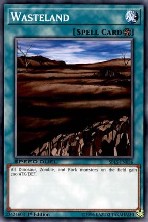 Wasteland (SBLS-EN036) - Speed Duel: Arena of Lost Souls 1st Edition - Premium Yugioh Single from Konami - Just $0.08! Shop now at Game Crave Tournament Store