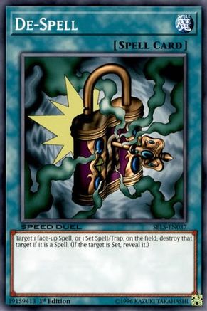 De-Spell (SBLS-EN037) - Speed Duel: Arena of Lost Souls 1st Edition - Premium Yugioh Single from Konami - Just $0.27! Shop now at Game Crave Tournament Store