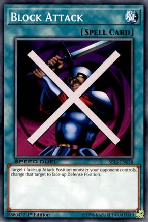 Block Attack (SBLS-EN038) - Speed Duel: Arena of Lost Souls 1st Edition - Premium Yugioh Single from Konami - Just $0.25! Shop now at Game Crave Tournament Store