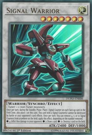 Signal Warrior (DUPO-EN006) - Duel Power 1st Edition - Premium Yugioh Single from Konami - Just $0.25! Shop now at Game Crave Tournament Store