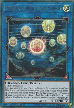 Hieratic Seal of the Heavenly Spheres (DUPO-EN027) - Duel Power 1st Edition - Premium Yugioh Single from Konami - Just $0.67! Shop now at Game Crave Tournament Store
