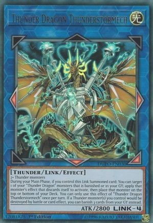 Thunder Dragon Thunderstormech (DUPO-EN030) - Duel Power Unlimited - Premium Yugioh Single from Konami - Just $0.26! Shop now at Game Crave Tournament Store