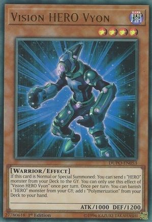 Vision HERO Vyon (DUPO-EN053) - Duel Power Unlimited - Premium Yugioh Single from Konami - Just $0.41! Shop now at Game Crave Tournament Store