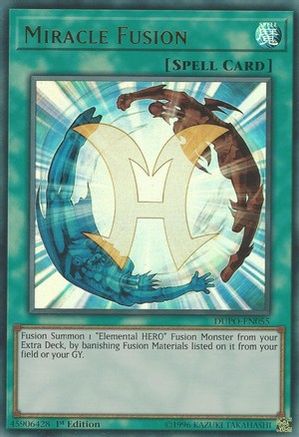 Miracle Fusion (DUPO-EN055) - Duel Power 1st Edition - Premium Yugioh Single from Konami - Just $0.75! Shop now at Game Crave Tournament Store