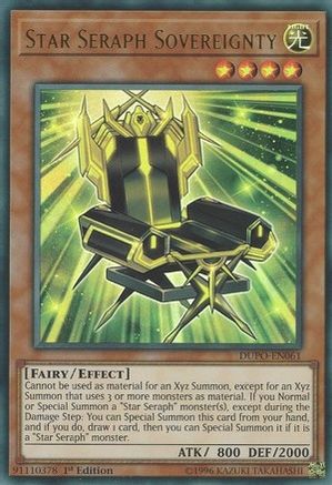 Star Seraph Sovereignty (DUPO-EN061) - Duel Power Unlimited - Premium Yugioh Single from Konami - Just $0.25! Shop now at Game Crave Tournament Store