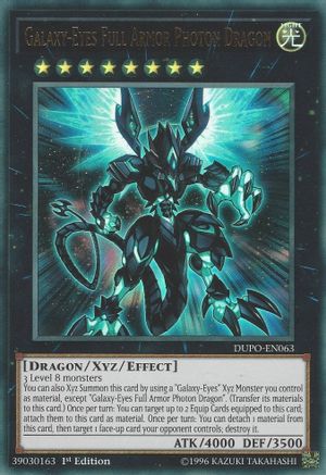Galaxy-Eyes Full Armor Photon Dragon (DUPO-EN063) - Duel Power Unlimited - Premium Yugioh Single from Konami - Just $0.74! Shop now at Game Crave Tournament Store